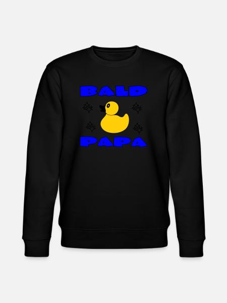 BALD PAPA - Stanley/Stella CHANGER Unisex Organic Sweatshirt - black