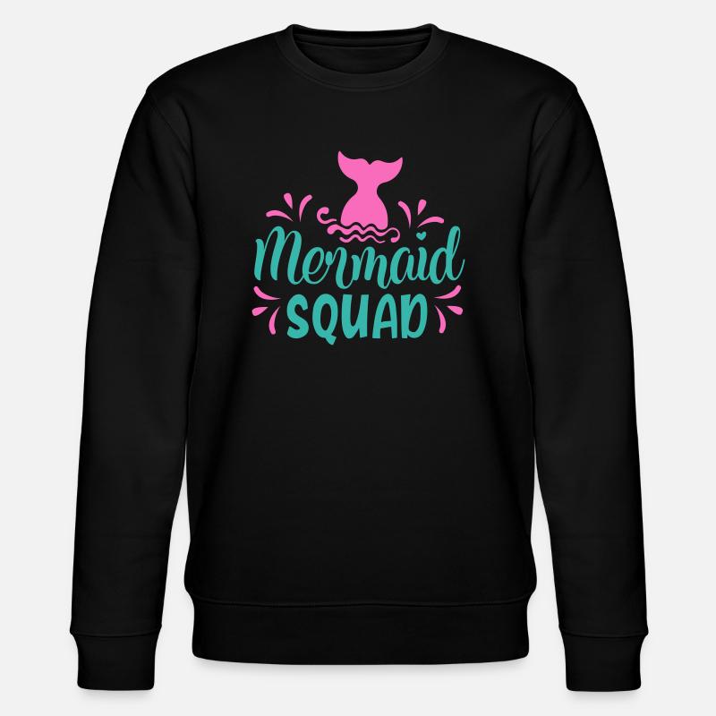 Mermaid squad - Stanley/Stella Unisex Bio-Sweatshirt CHANGER  - Schwarz