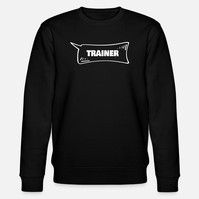 Speech Bubble Trainer - Stanley/Stella CHANGER Unisex Organic Sweatshirt - black