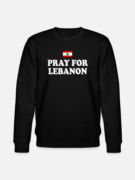 Pray for lebanon - Stanley/Stella CHANGER Unisex Organic Sweatshirt - black