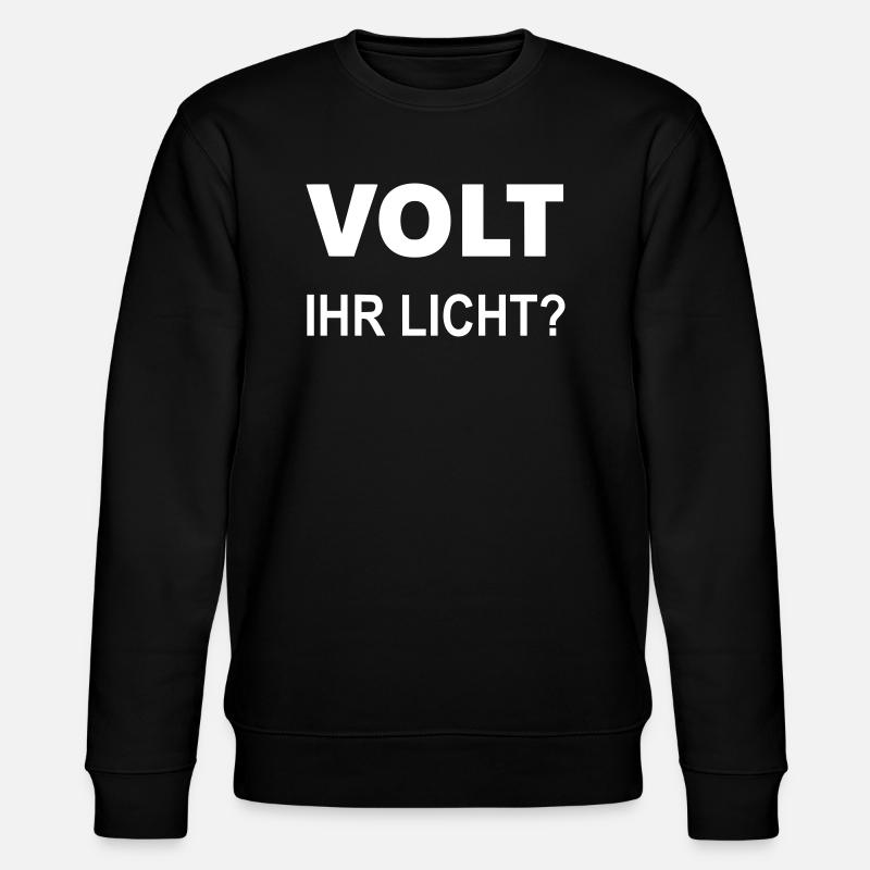 Volt Ihr Licht - Stanley/Stella Unisex Bio-Sweatshirt CHANGER - Schwarz