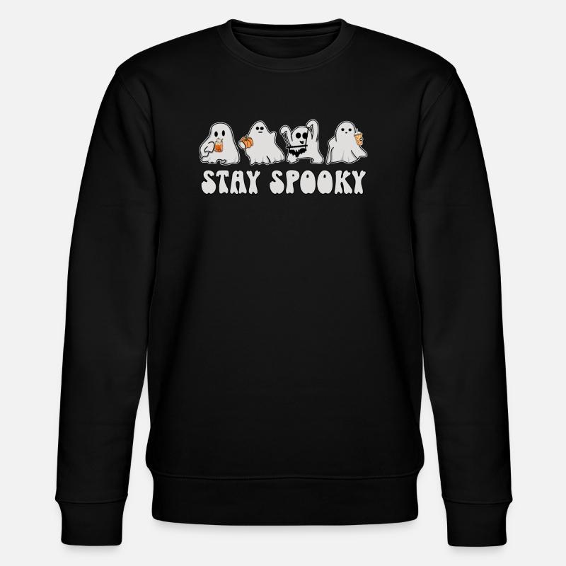 Fantômes Halloween - Restez effrayant - Sweat bio CHANGER Stanley/Stella Unisexe - noir