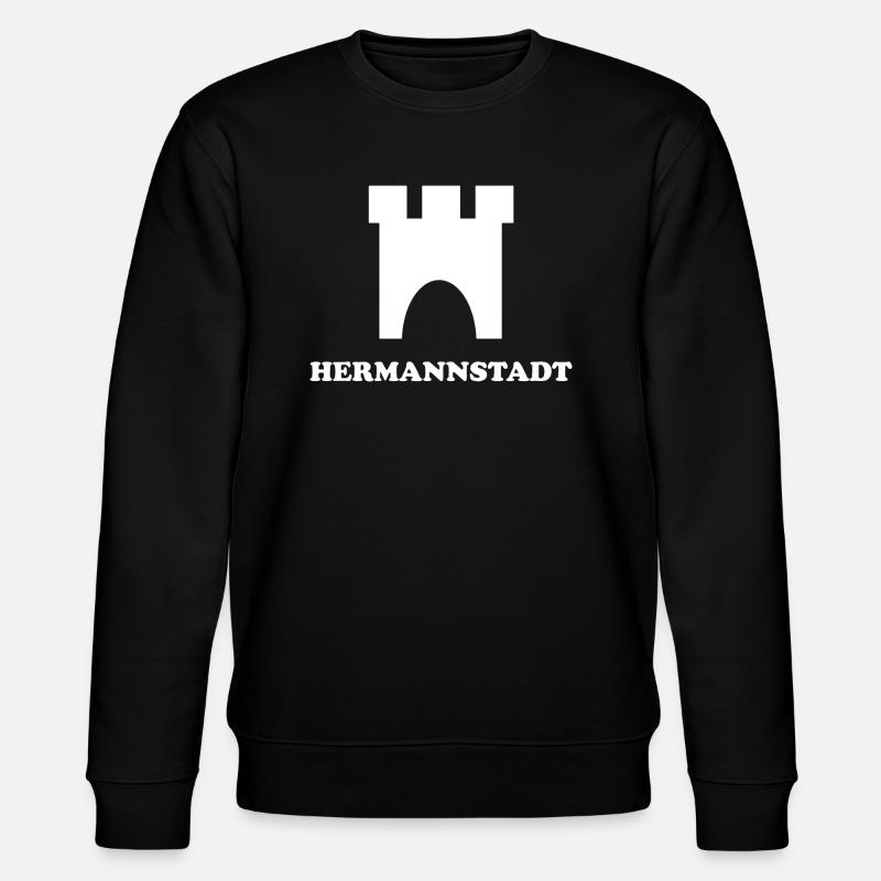 Die Hermannstädter Sachsen - Stanley/Stella Unisex Bio-Sweatshirt CHANGER  - Schwarz