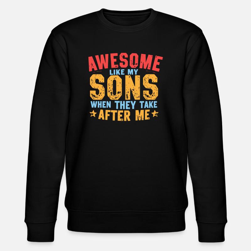 GIFT FOR DAD - Stanley/Stella CHANGER Unisex Organic Sweatshirt - black