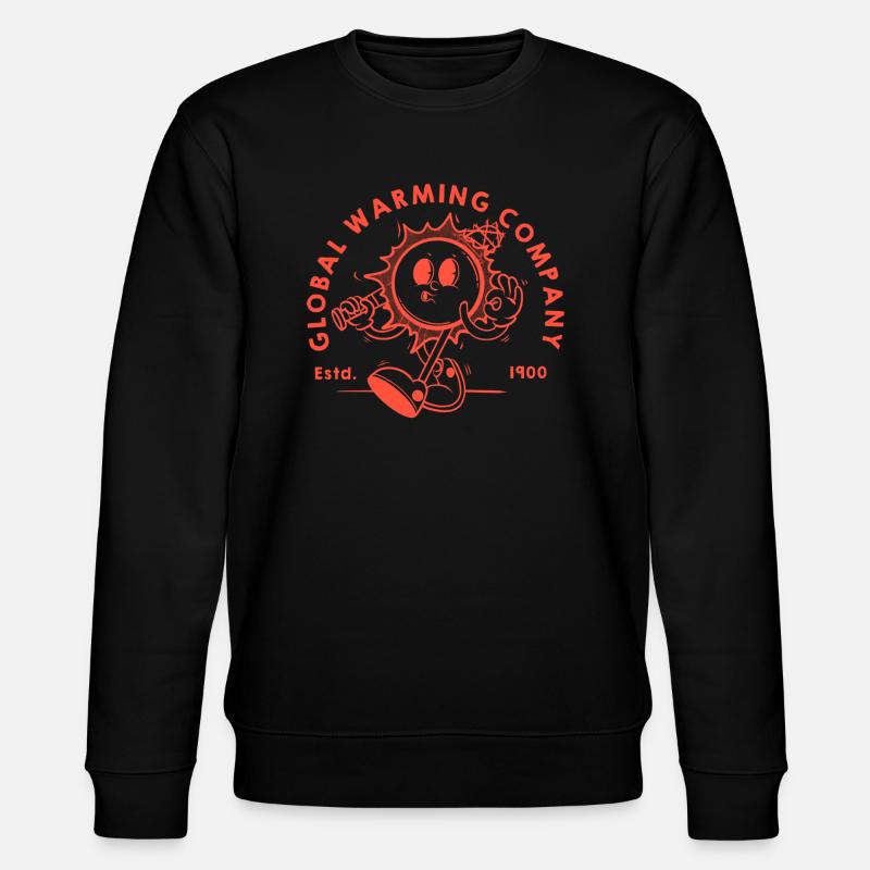 Globale Erwärmung 2 - Stanley/Stella Unisex Bio-Sweatshirt CHANGER  - Schwarz
