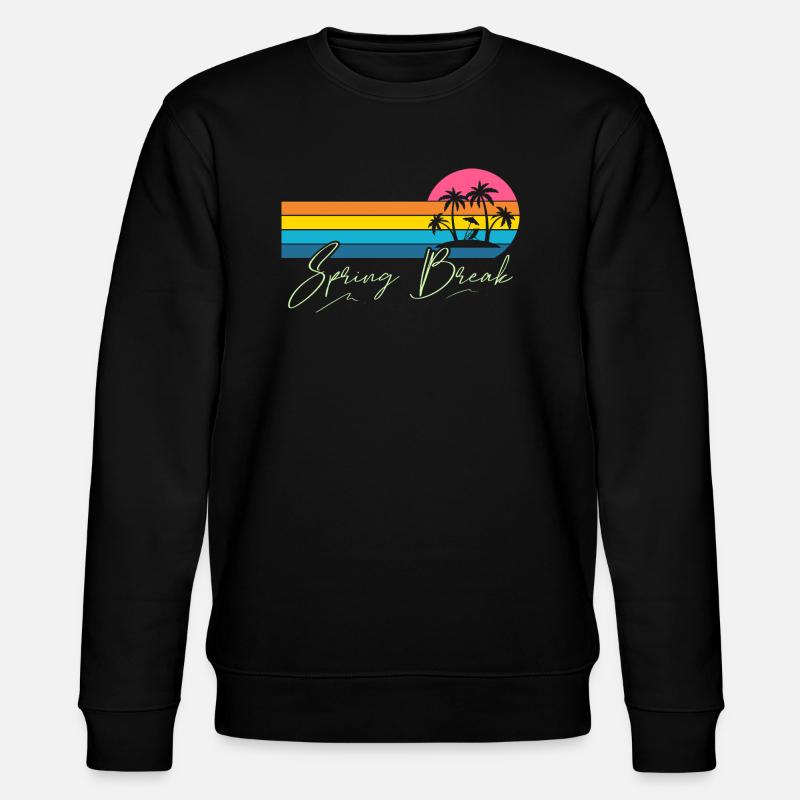 Spring Break - Stanley/Stella Unisex Bio-Sweatshirt CHANGER  - Schwarz