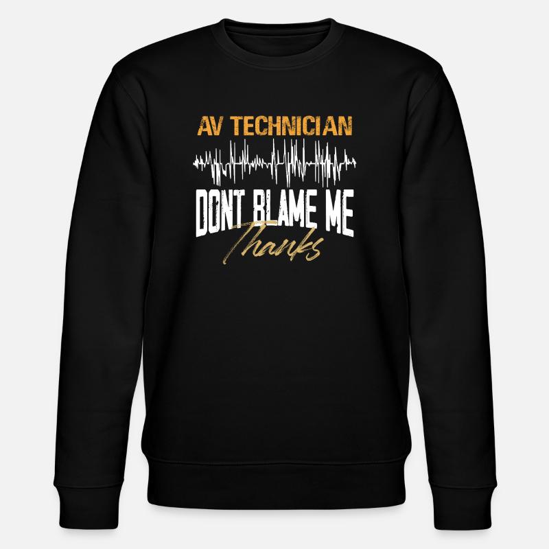 Technicien AV Conception amusante - Sweat bio CHANGER Stanley/Stella Unisexe - noir