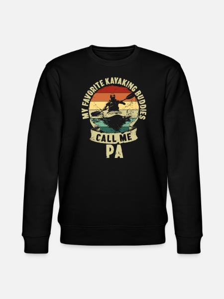 Kajak Buddies Fars Dag Far Børn Gave - Stanley/Stella økologisk unisex-sweatshirt CHANGER  - sort