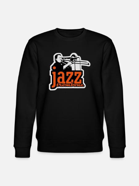 Jazz trombone - jazz trombone - Stanley/Stella CHANGER Unisex Organic Sweatshirt - black