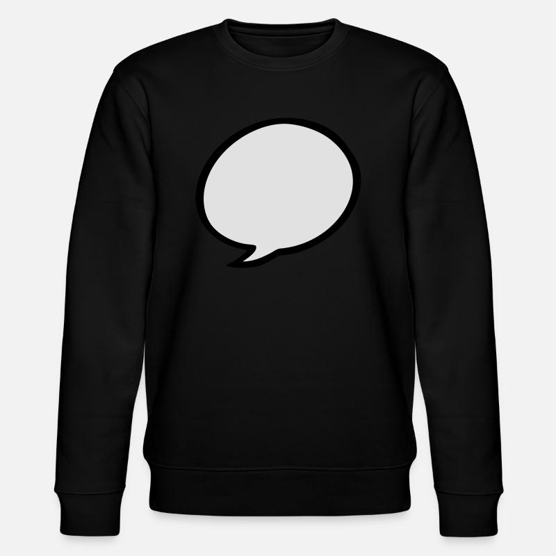 speech bubble - Stanley/Stella CHANGER Unisex Organic Sweatshirt - black