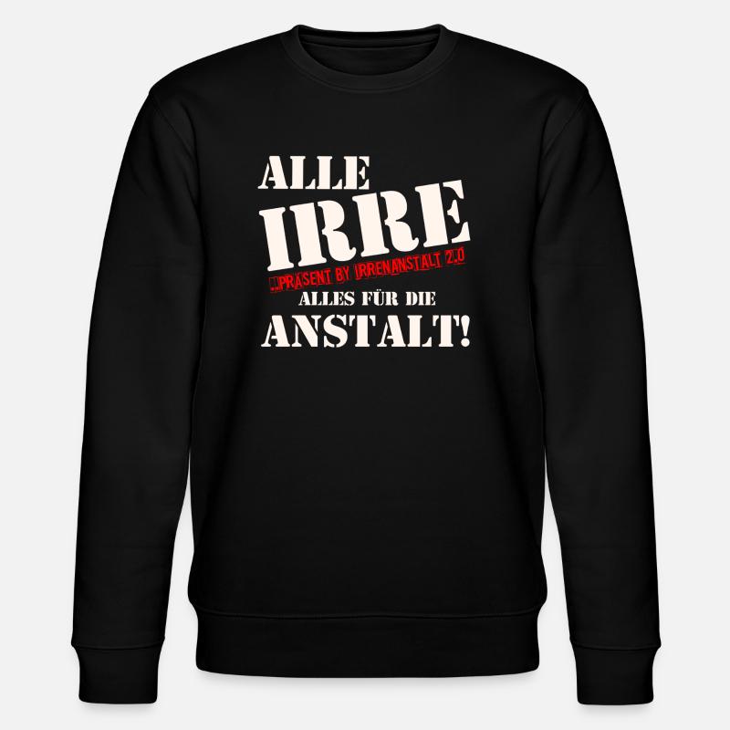 IRRE - Stanley/Stella Unisex Bio-Sweatshirt CHANGER - Schwarz