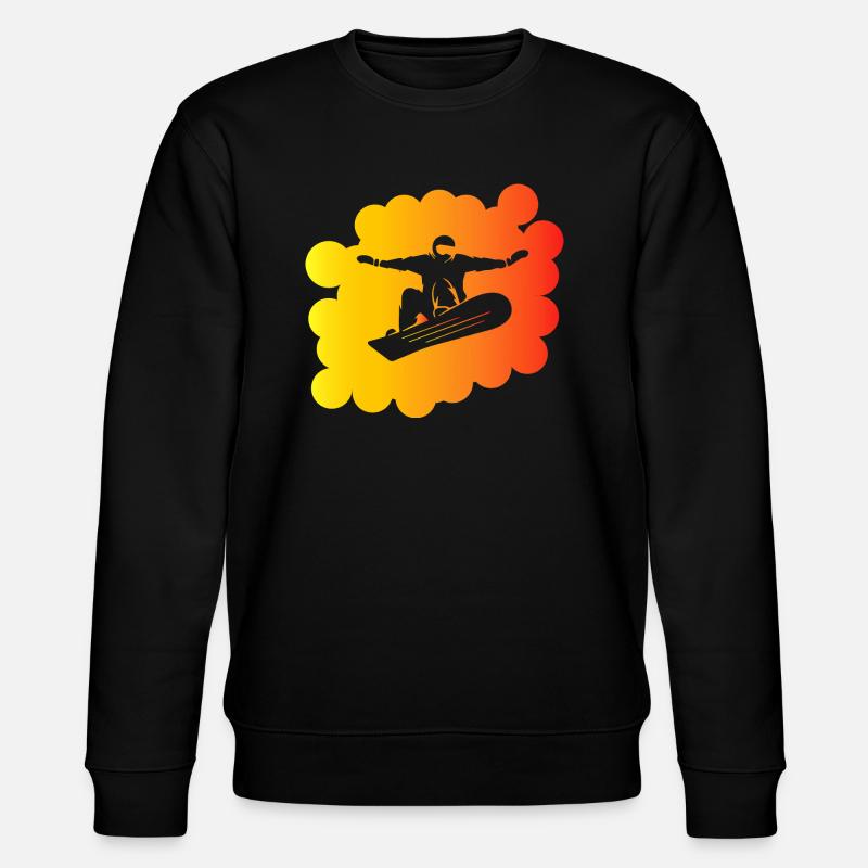 Snowboard Snowboarder - Stanley/Stella Unisex Bio-Sweatshirt CHANGER  - Schwarz