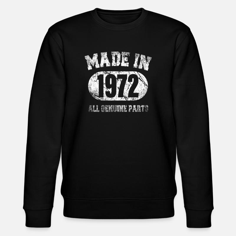 hergestellt 1972 - Stanley/Stella Unisex Bio-Sweatshirt CHANGER  - Schwarz