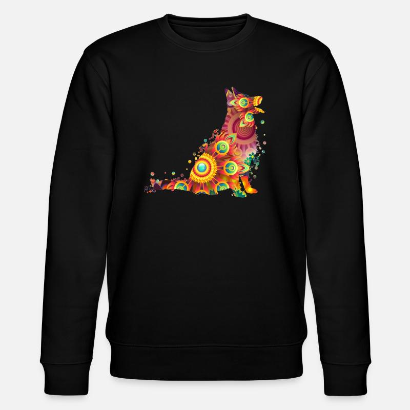 German Shepherd Deutscher Schäferhund - Stanley/Stella Unisex Bio-Sweatshirt CHANGER  - Schwarz