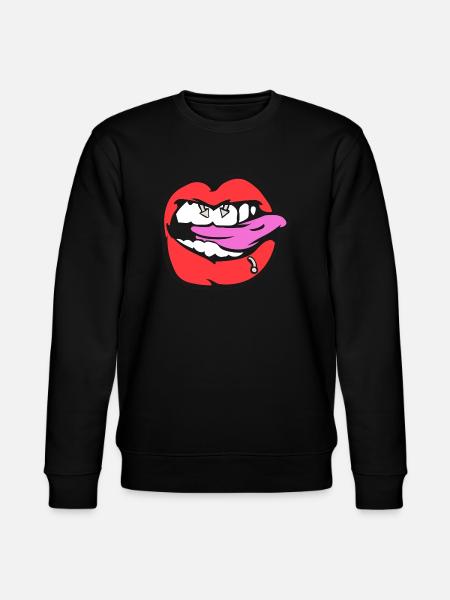 nipple piercing - Stanley/Stella CHANGER Unisex Organic Sweatshirt - black