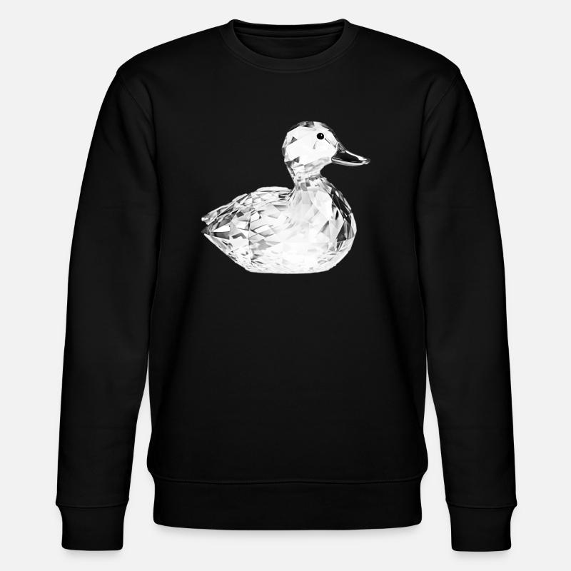 Glass Duck - Stanley/Stella Unisex Bio-Sweatshirt CHANGER  - Schwarz
