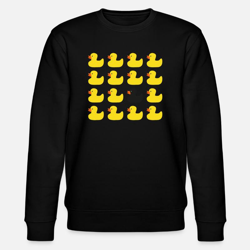 Rubber duck - Stanley/Stella CHANGER Unisex Organic Sweatshirt - black