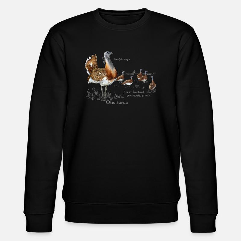 Great Bustard light - Stanley/Stella CHANGER Unisex Organic Sweatshirt - black