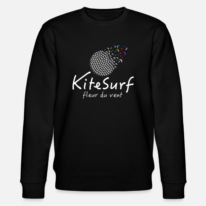 Kitesurf fleur du vent - Sweat bio CHANGER Stanley/Stella Unisexe - noir