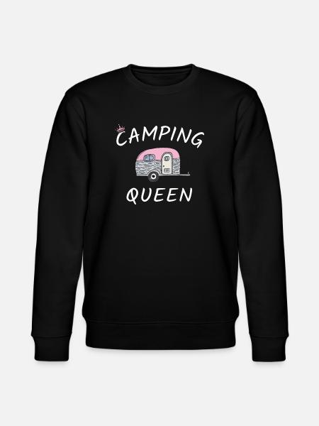 Camping Queen - Stanley/Stella Unisex Bio-Sweatshirt CHANGER  - Schwarz