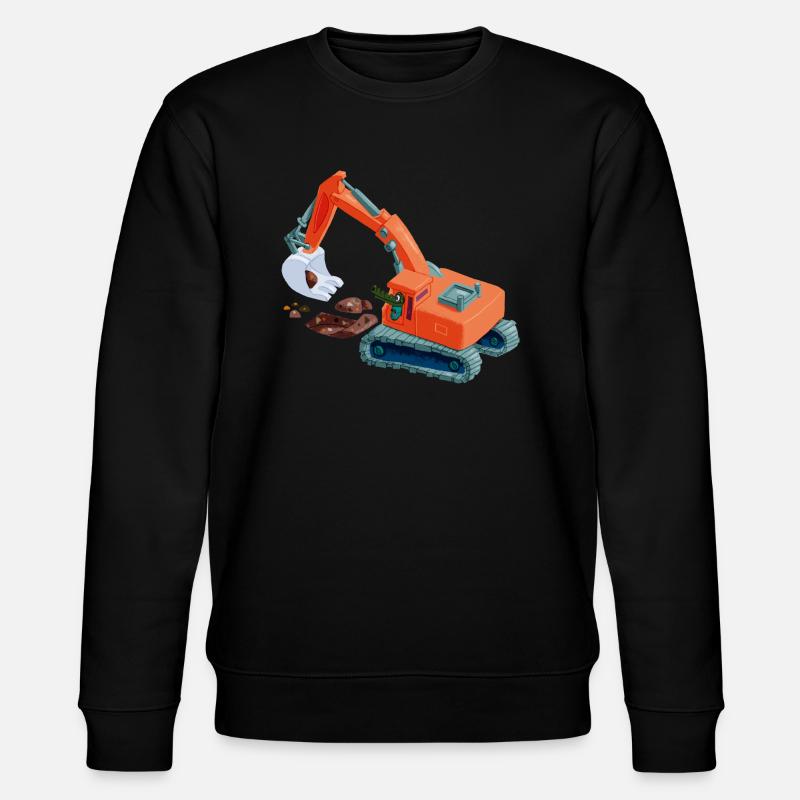 KrokoSchaufler - Stanley/Stella Unisex Bio-Sweatshirt CHANGER  - Schwarz