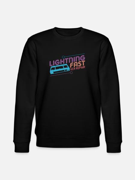 Funny VHS VCR Vintage 90s 80s Shirt Gift - Stanley/Stella CHANGER Unisex Organic Sweatshirt - black