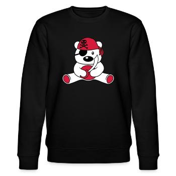 matrose pirat kapitaen saebel seeraeuber boot schi - Stanley/Stella Unisex Bio-Sweatshirt CHANGER  - Schwarz - Vorne - Nik (191cm) & Marisol (170cm)