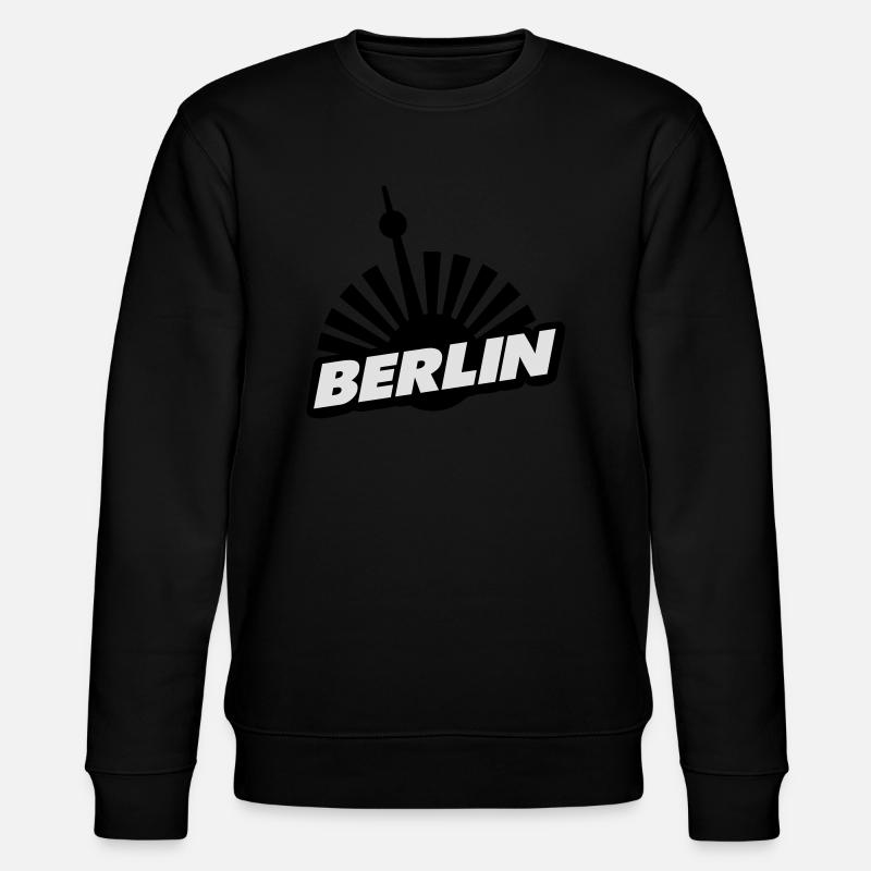 berlin - Stanley/Stella Unisex Bio-Sweatshirt CHANGER  - Schwarz