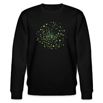 Sterne - Stanley/Stella Unisex Bio-Sweatshirt CHANGER  - Schwarz - Vorne - Nik (191cm) & Marisol (170cm)