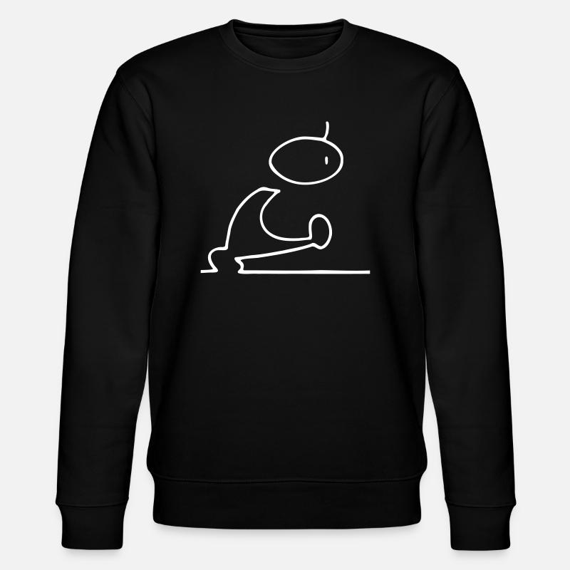 BlaBlaBla Techno figure - Stanley/Stella CHANGER Unisex Organic Sweatshirt - black