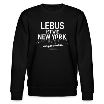 Lebus - Stanley/Stella Unisex Bio-Sweatshirt CHANGER  - Schwarz - Vorne - Nik (191cm) & Marisol (170cm)