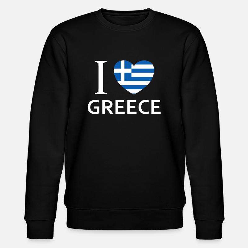 J’aime la Grèce - Sweat bio CHANGER Stanley/Stella Unisexe - noir