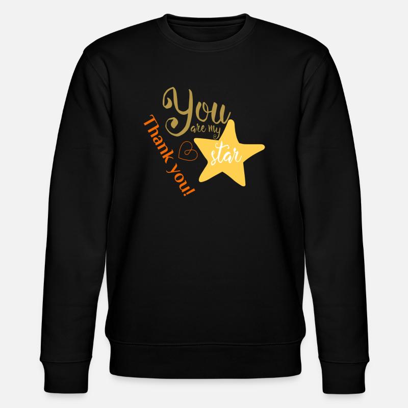 My Star - Stanley/Stella Unisex Bio-Sweatshirt CHANGER  - Schwarz