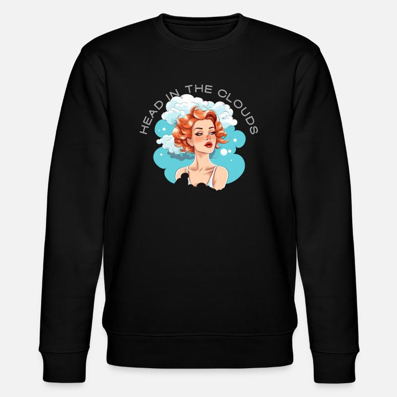 Head in the Clouds 2 - Stanley/Stella CHANGER Unisex Organic Sweatshirt - black