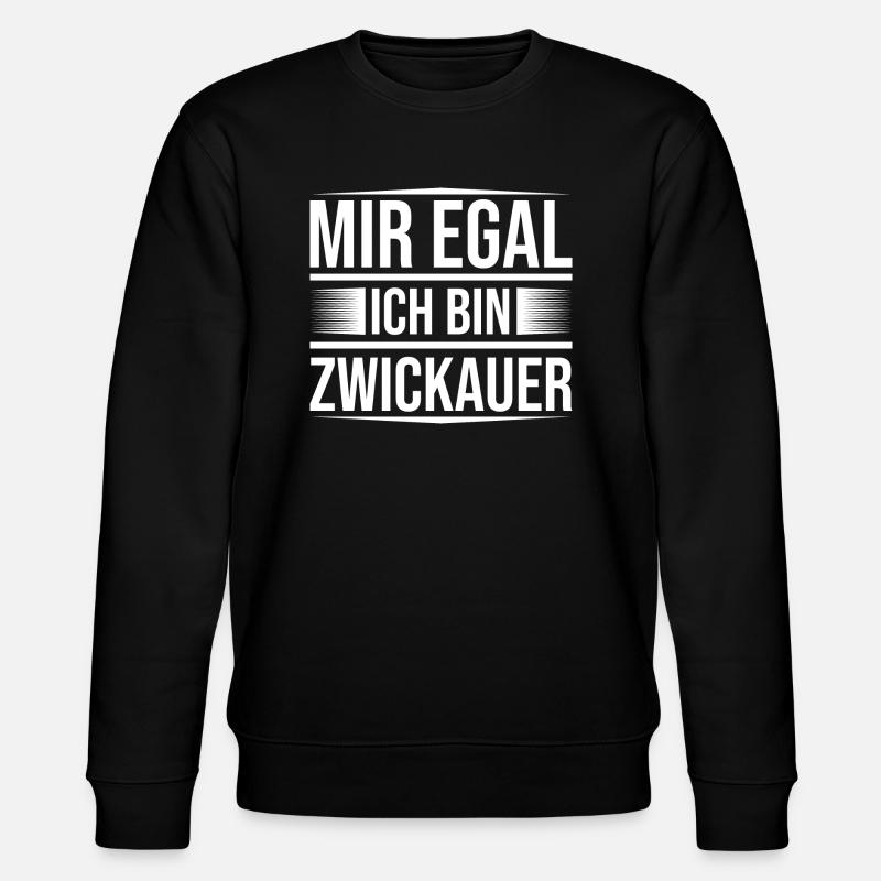 Mir egal Zwickau - Stanley/Stella Unisex Bio-Sweatshirt CHANGER  - Schwarz