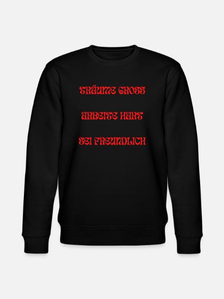 Inspirierendes Spruch - Stanley/Stella Unisex Bio-Sweatshirt CHANGER  - Schwarz