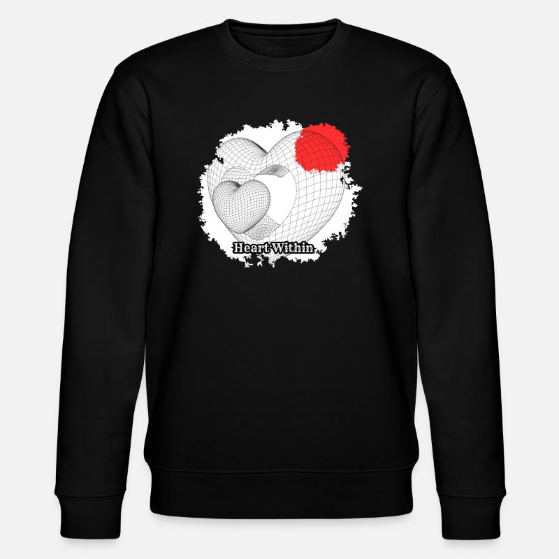 Heart Within - Stanley/Stella CHANGER Unisex Organic Sweatshirt - black