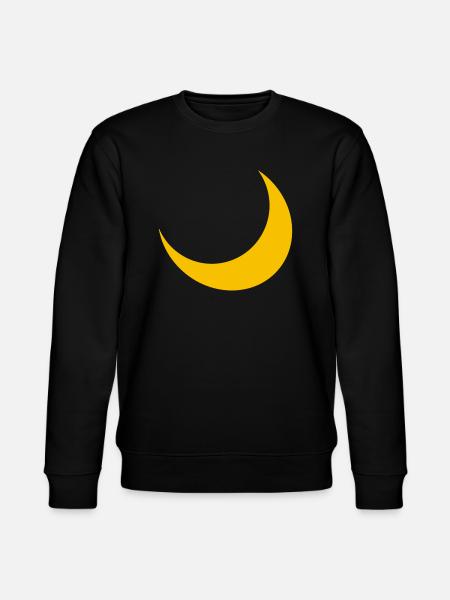 Moon Crescent Moon Night Sky - Stanley/Stella CHANGER Unisex Organic Sweatshirt - black