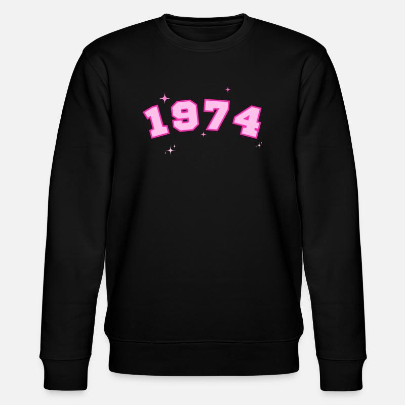 1974 rose étoile - Sweat bio CHANGER Stanley/Stella Unisexe - noir