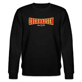OBERHAUSEN - Stanley/Stella Unisex Bio-Sweatshirt CHANGER  - Schwarz - Vorne - Nik (191cm) & Marisol (170cm)
