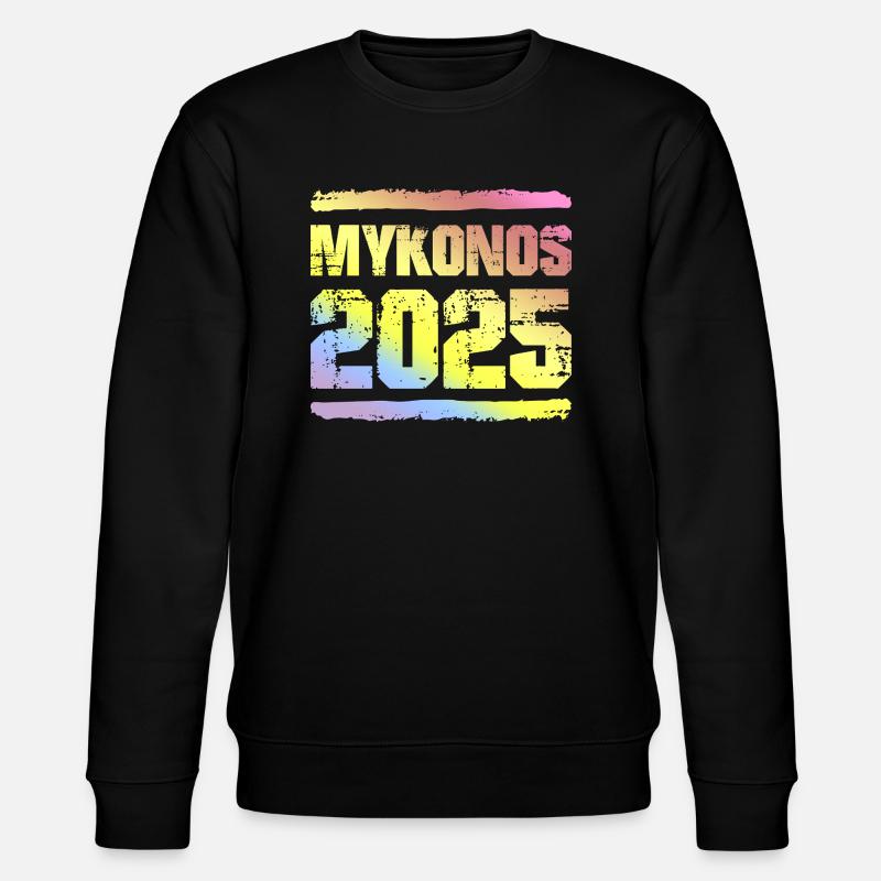 Mykonos 2025 Bunt - Stanley/Stella Unisex Bio-Sweatshirt CHANGER  - Schwarz