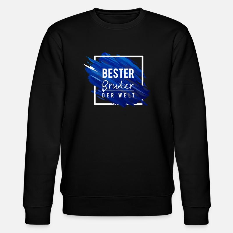 Bester Bruder der Welt 2 - Stanley/Stella Unisex Bio-Sweatshirt CHANGER  - Schwarz