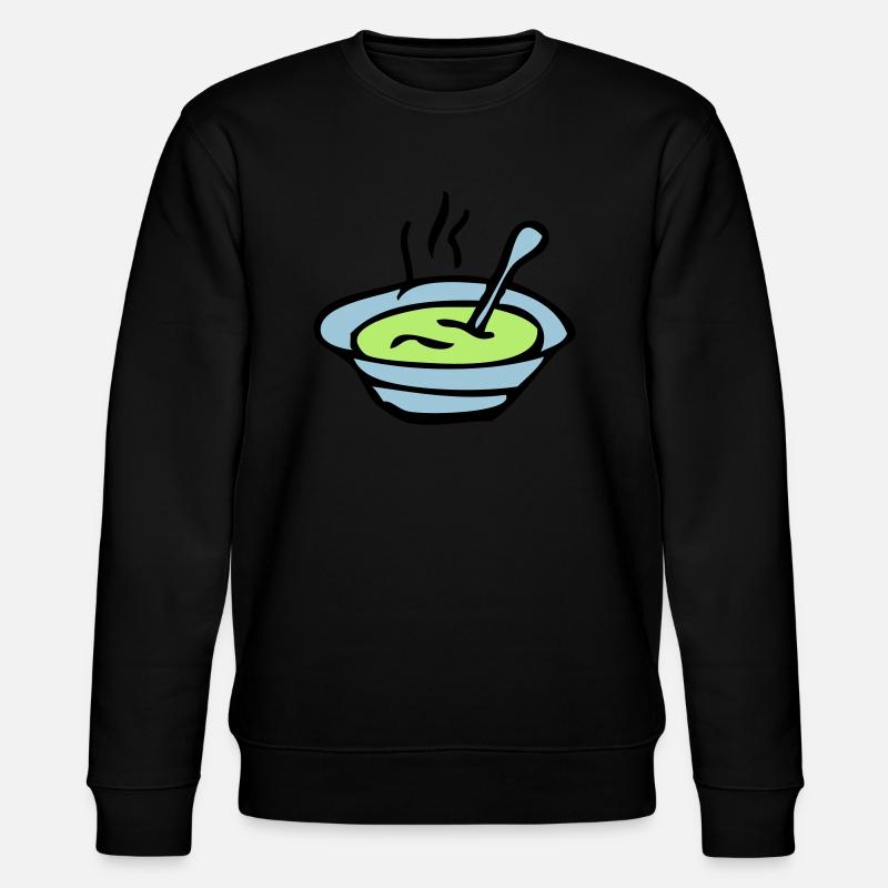 Suppenschüssel Platte - Stanley/Stella Unisex Bio-Sweatshirt CHANGER  - Schwarz