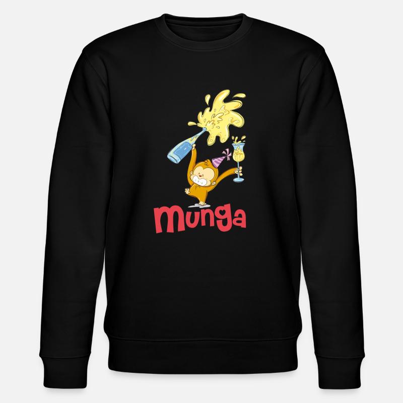Munga Festa - Stanley/Stella Unisex Bio-Sweatshirt CHANGER  - Schwarz