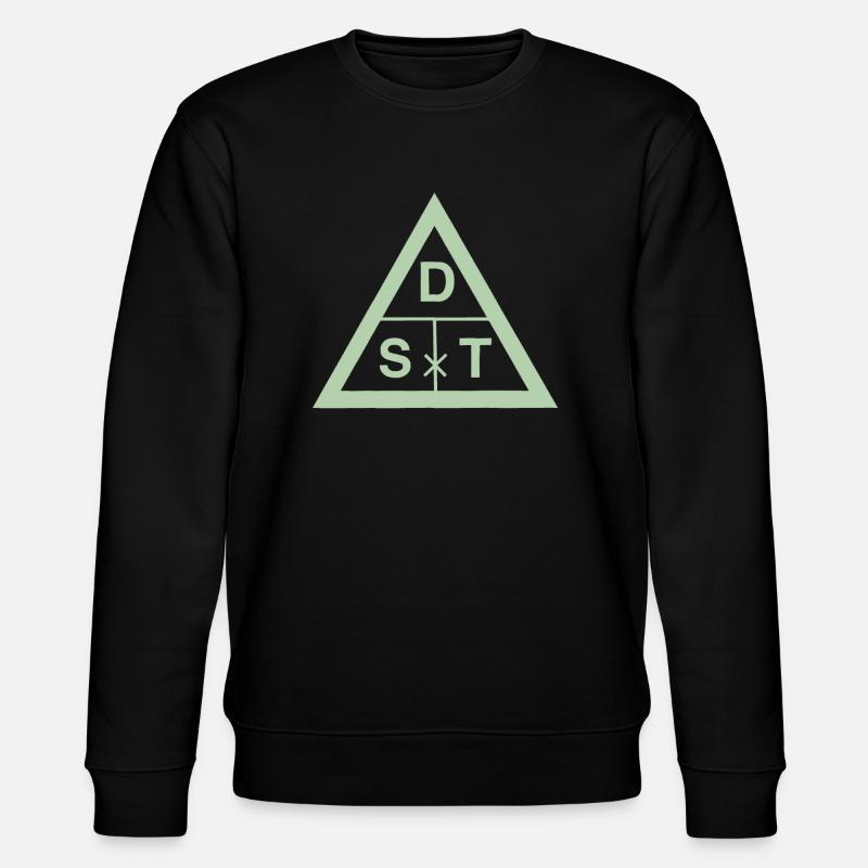 dst olive - Stanley/Stella CHANGER Unisex Organic Sweatshirt - black