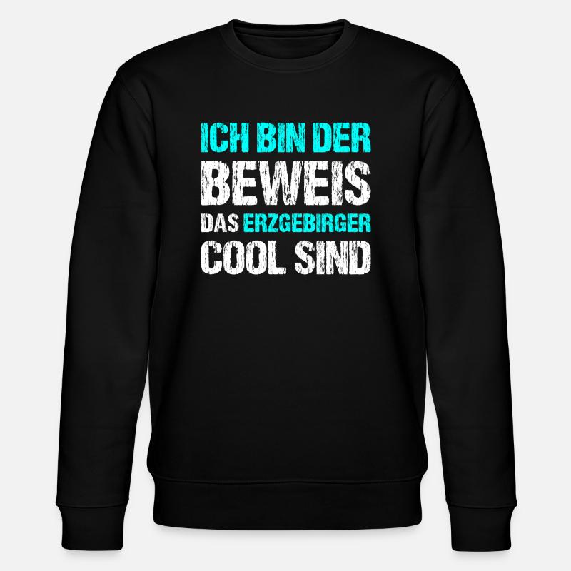 Erzgebirger sind Cool - Stanley/Stella Unisex Bio-Sweatshirt CHANGER - Schwarz
