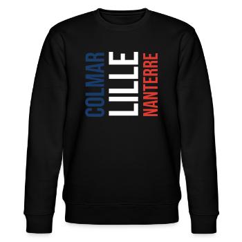 Pull français classique dans le style France - Sweat bio CHANGER Stanley/Stella Unisexe - noir - Devant - Nik (191cm) & Marisol (170cm)