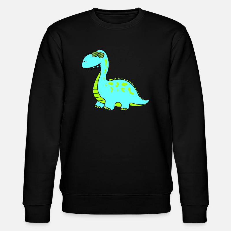 dino cool - Stanley/Stella Unisex Bio-Sweatshirt CHANGER - Schwarz