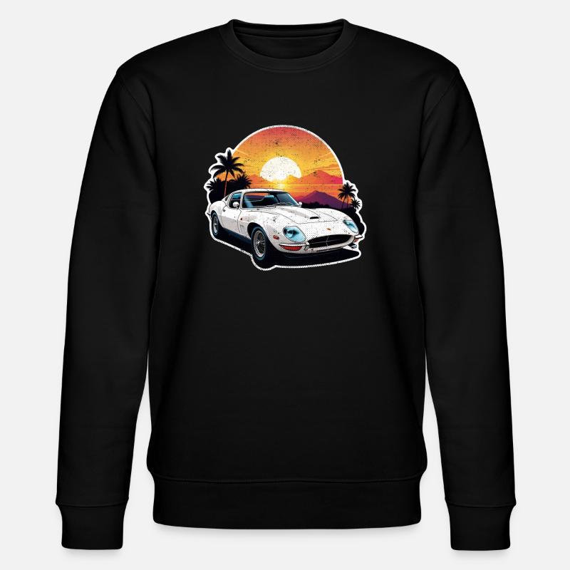 Oldtimer Sonnenuntergang - Stanley/Stella Unisex Bio-Sweatshirt CHANGER  - Schwarz
