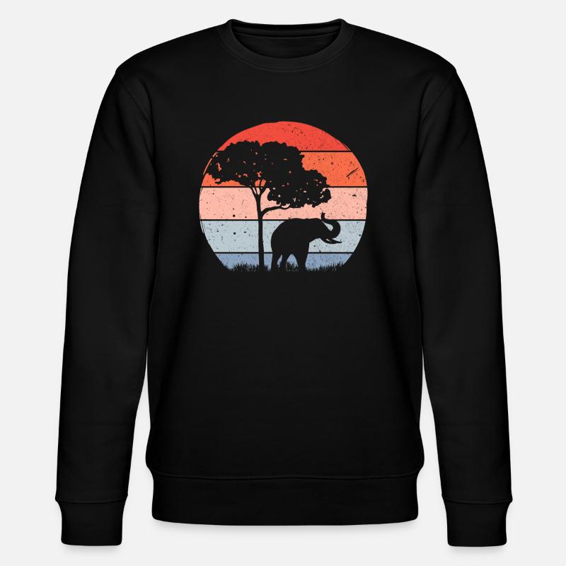 Éléphant Faune - Sweat bio CHANGER Stanley/Stella Unisexe - noir